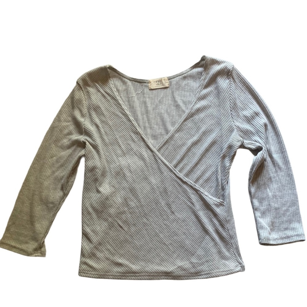 Grey Crop Top
